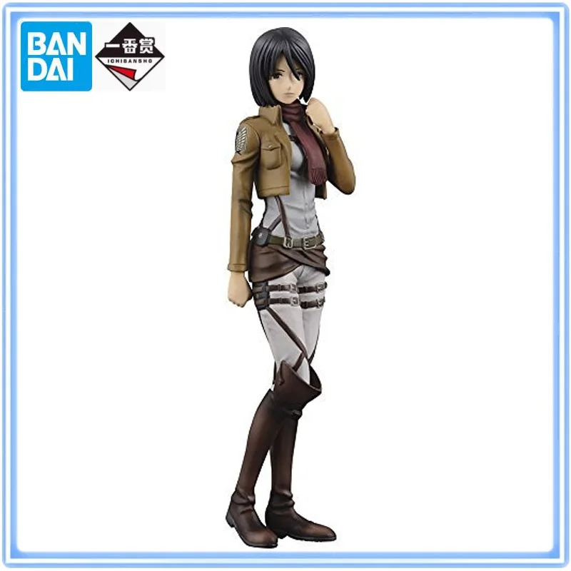 

BANDAI Original Ichiban Kuji Attack on Titan Mikasa·Ackerman Figure Prize Action Figure Model Desktop Decoration