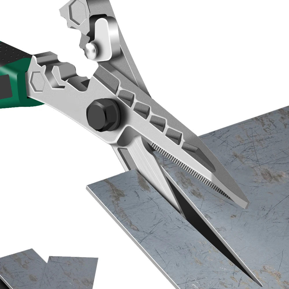 1pc Industrial-Grade Chrome Vanadium Steel Shears Powerful Rust-Resistant Metal Shears Workshop Equipment Hand Tools