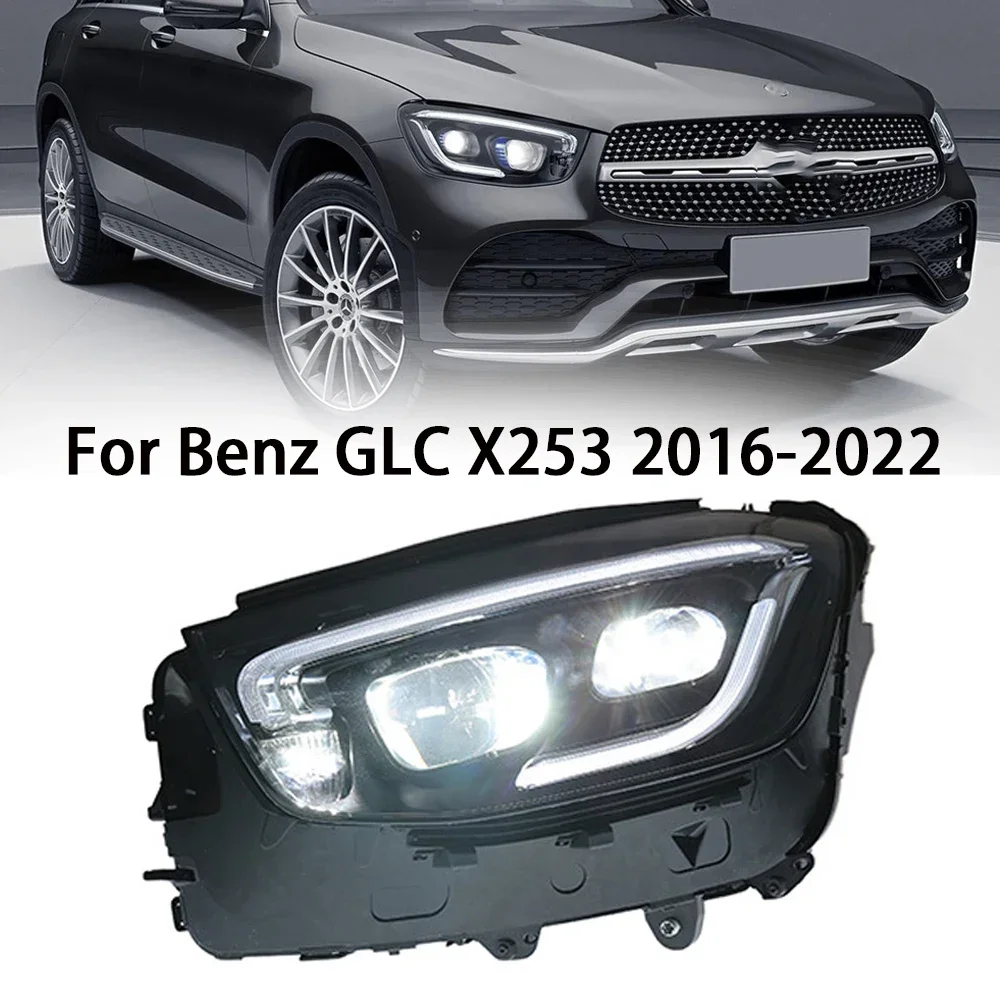 

Автомобильные фары для стайлинга Benz GLC, светодиодные фары 2016-2022 C253 X253 GLC200 GLC260 GLC300, фара DRL, автоаксессуары