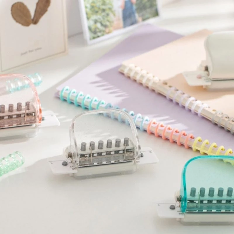 Portátil Hole Puncher Seis Hole Paper Puncher seis orifícios Puncador manual para casa