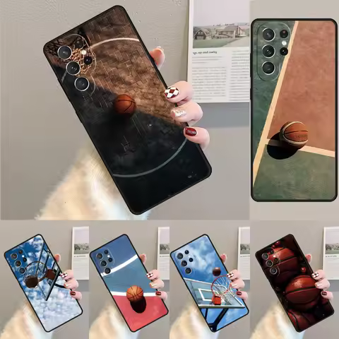 Basketball basket phone case Cover For Samsung Galaxy S24 Ultra S21 S22 Ultra S8 S9 S10E Note 10 Plus Note 20 FE S23