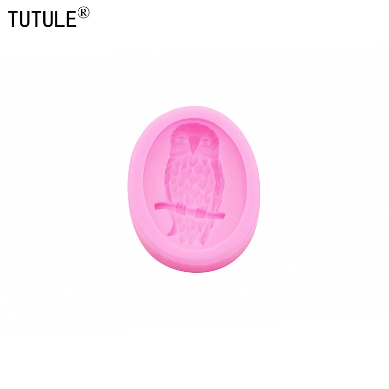 owls resin Clay item of jewelry Drip Silicone mold DIY owls Accessories keychain Silicone Mold owls Chocolate fondant Cake Mould - view 4