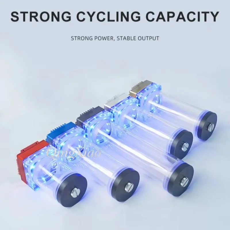 Cylindrical Circulation Pump SO-U6D-K Integrated Transparent Tank Low Noise Design For PC Liquid Cooling Industrial Equipment