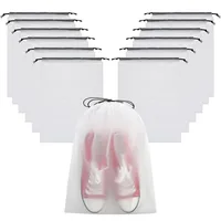5/10PCS Shoe Storage Drawstring Bags Waterproof Travel Cosmetic Bag Sundries Towel Storage Bags Portable Transparent Plastic Bag