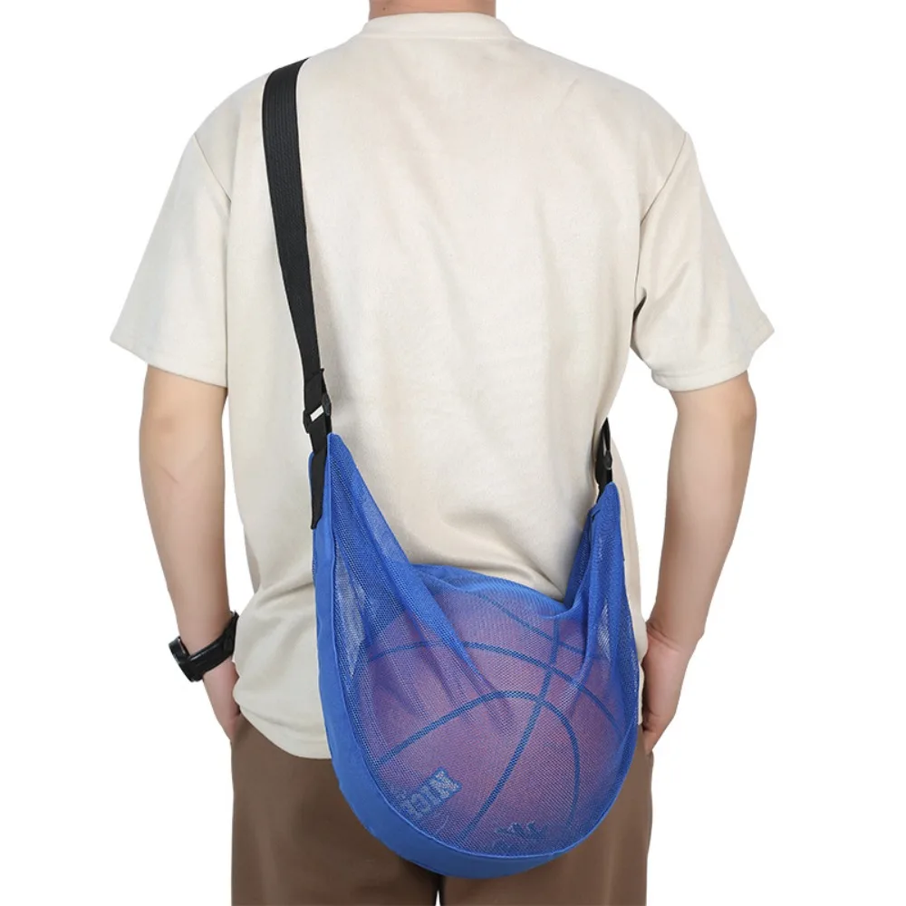 Saco De Basquete De Nylon Ajustável, Prático Mochila De Armazenamento Portátil, Bolsa De Ombro De Futebol, Sacos De Bola, Novo