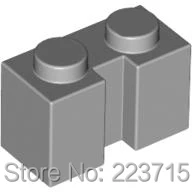 *Brick 1x2 w. Groove* DIY enlighten block brick part No.4216,50pcs Compatible With Other Assembles Particles