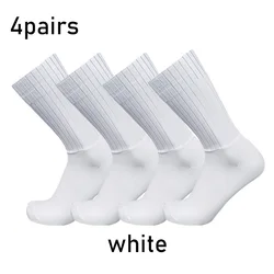 2024 New Aero Pure Color Cycling 4pairs/set Sports Socks Silicone Non-slip Pro Racing Bicycle Socks Summer Cool Calcetines