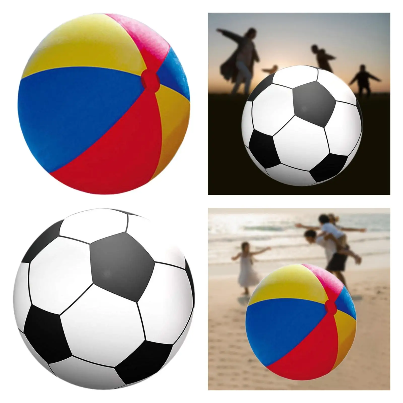 Inflatable Beach Ball สระว่ายน้ําของเล่นอุปกรณ์เสริมความบันเทิง PVC อุปกรณ์น้ําของเล่นสําหรับสระว่ายน้ําชายหาดสนามหญ้าหญิง