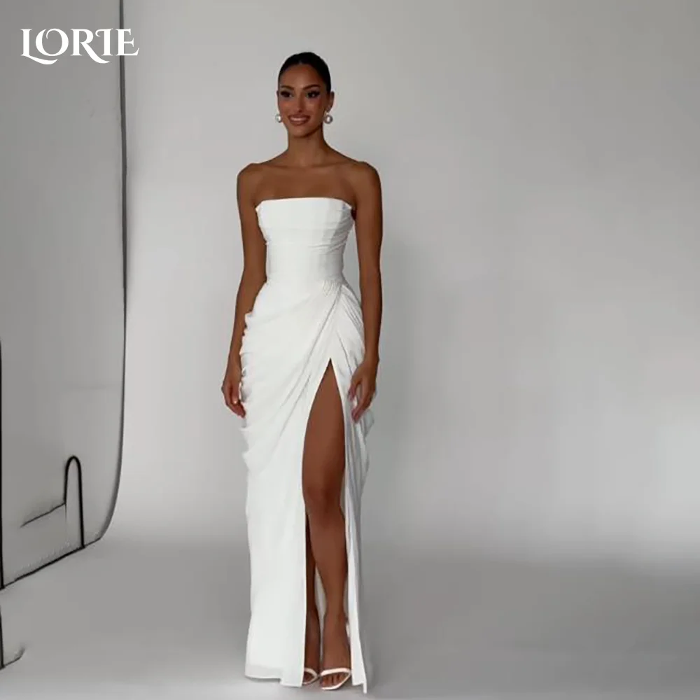 

LORIE Lace Wedding Dress 3D Flower Off Shoulder Appliques A Line Sweetheart Bride Bridal Dress Backless Customized Boho Dresses