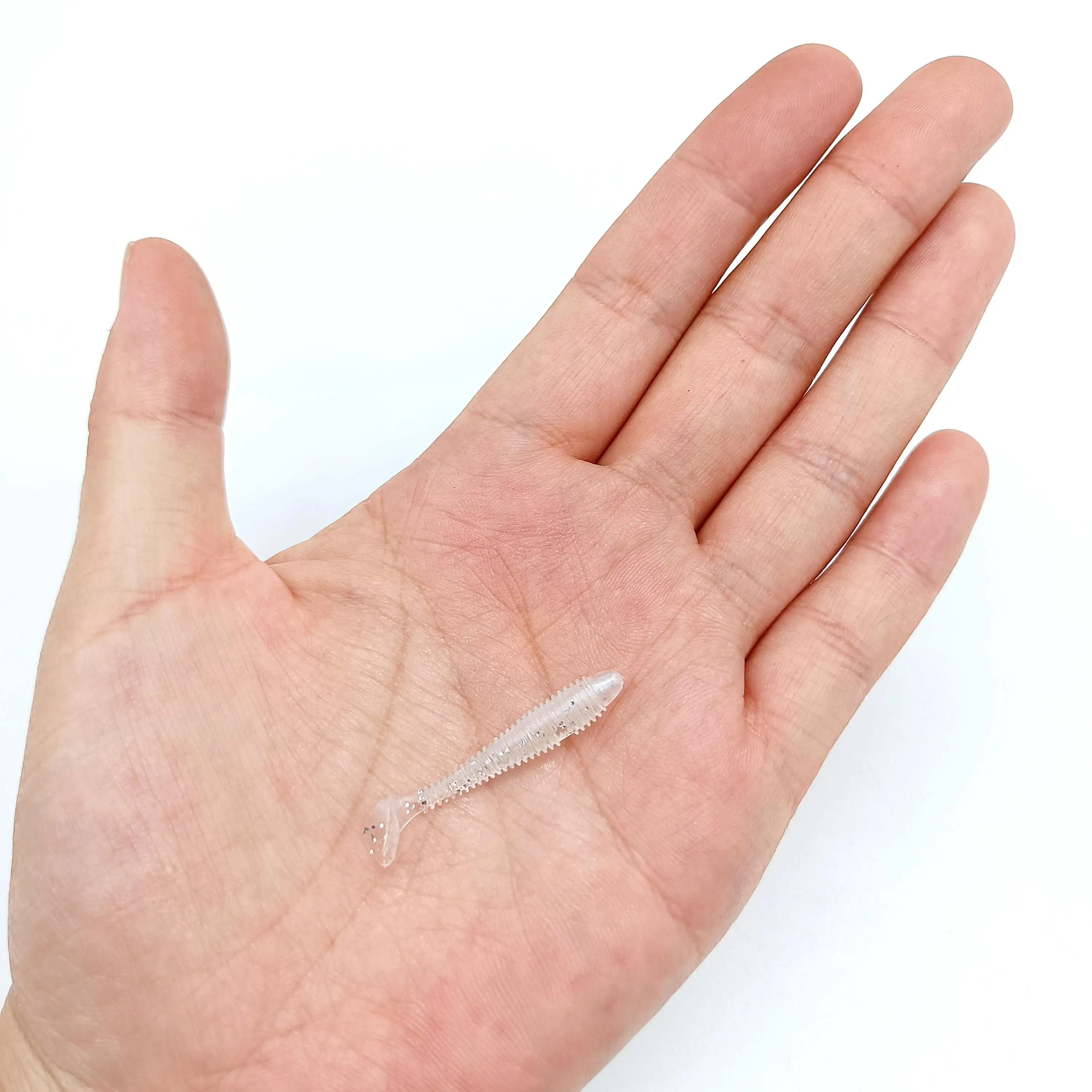 Duoduoyu 10pcs mini weicher fisch köder 0,37g/3,5 cm kleiner tetail wurm köder wobbler isca pesca karpfen künstlicher köder fisch gerät – Detail 5