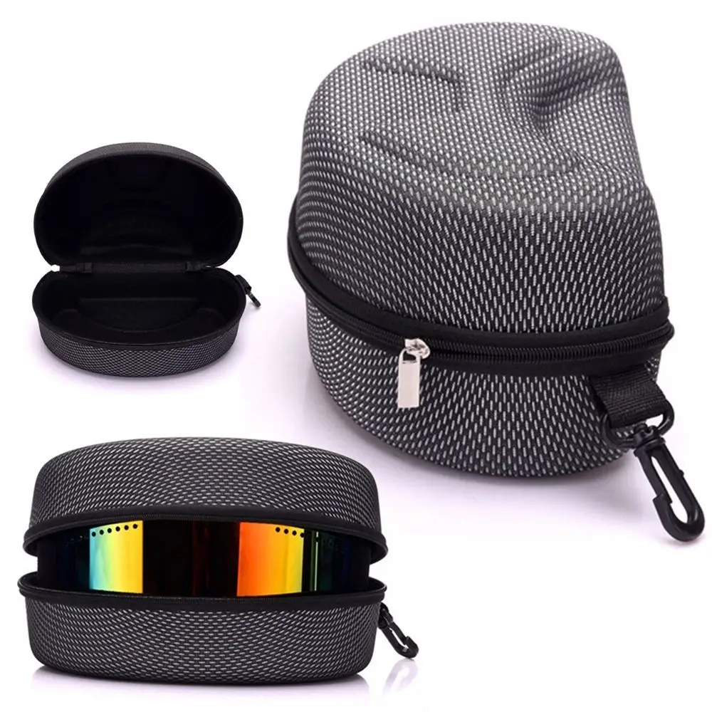 Outdoor Sports Glasses Bag Black EVA Zipper Snowboard Eyewear Case Skiing Goggles Box Ski Eyewear Case Sunglasses Carrying Case