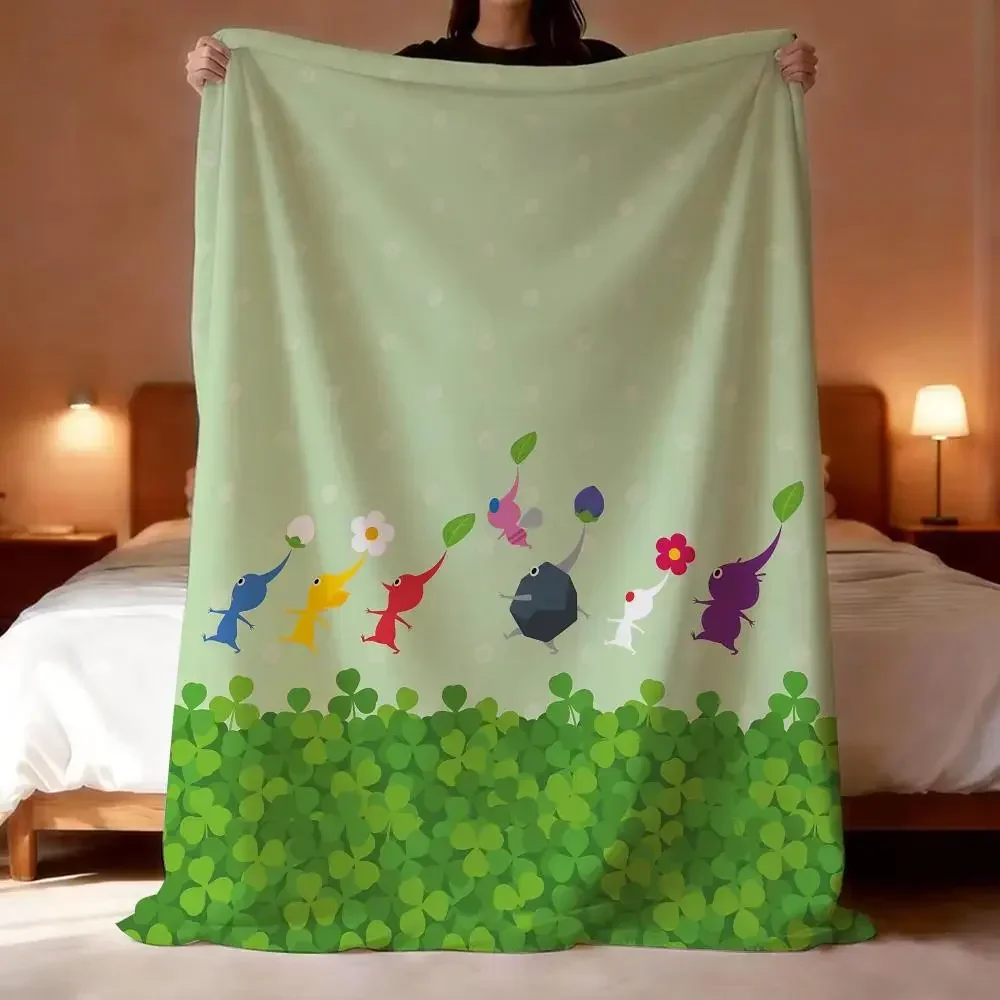 cobertor-de-flanela-leve-e-macio-pikmin-desenho-animado-fofo-ideal-para-o-verao-e-frescor-amigavel-a-pele