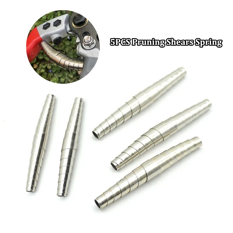 5PCS Pruning Shears Spare Spring Garden Spring for Pruning Shears Grafting Tool Scissors Components Stainless Steel Spring