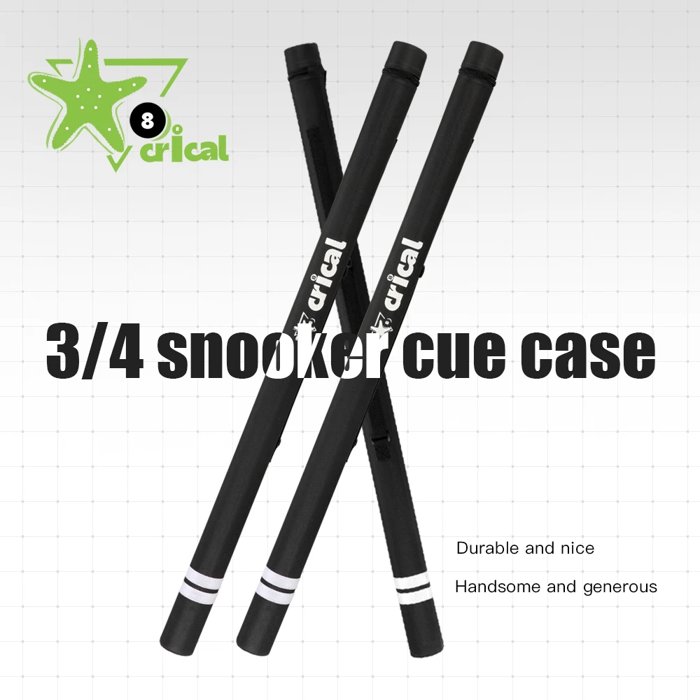 

CRICAL Cue Case 2 Holes 1*1 3/4 Rod Box Canvas Snooker Case Billiards Easy To Carry Cover Portable Durable Billiard Accessories