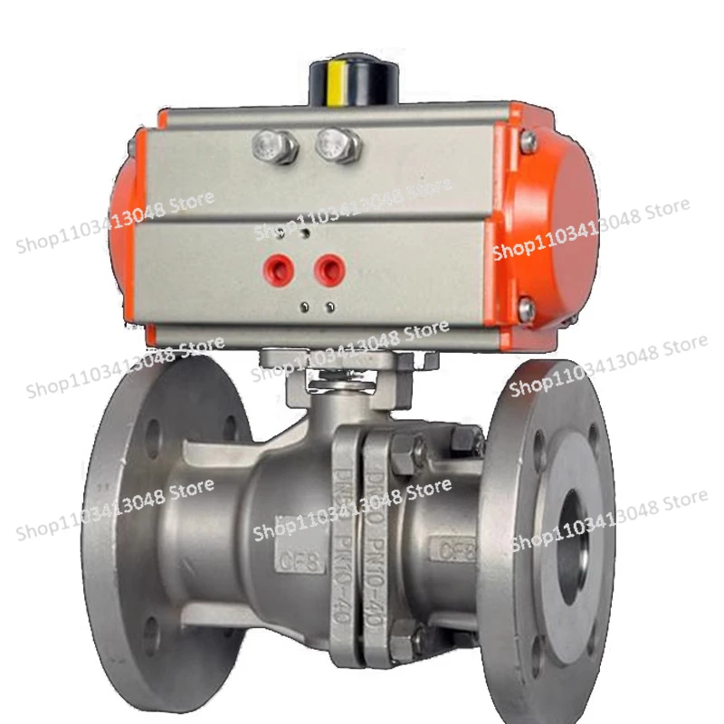 

Q641F-16P Pneumatic high platform flanged ball valve, pneumatic stainless steel high platform ball valve DN15-DN150