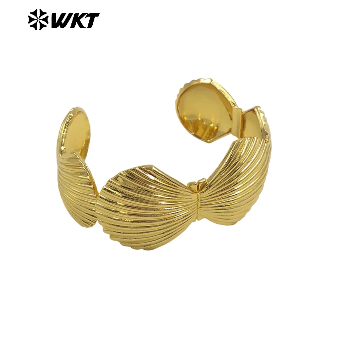 

WT-JF361 Classic Versatile Nice Shell Shape Bangle Can Be Adjustable With 18k Gold Plated For Women ACC