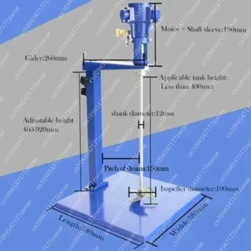 Pneumatic Mixer Stirrer Lifting Blades Paint Pneumatic Agitator Mixer Ink Coating Paint Mixer Machine 20L