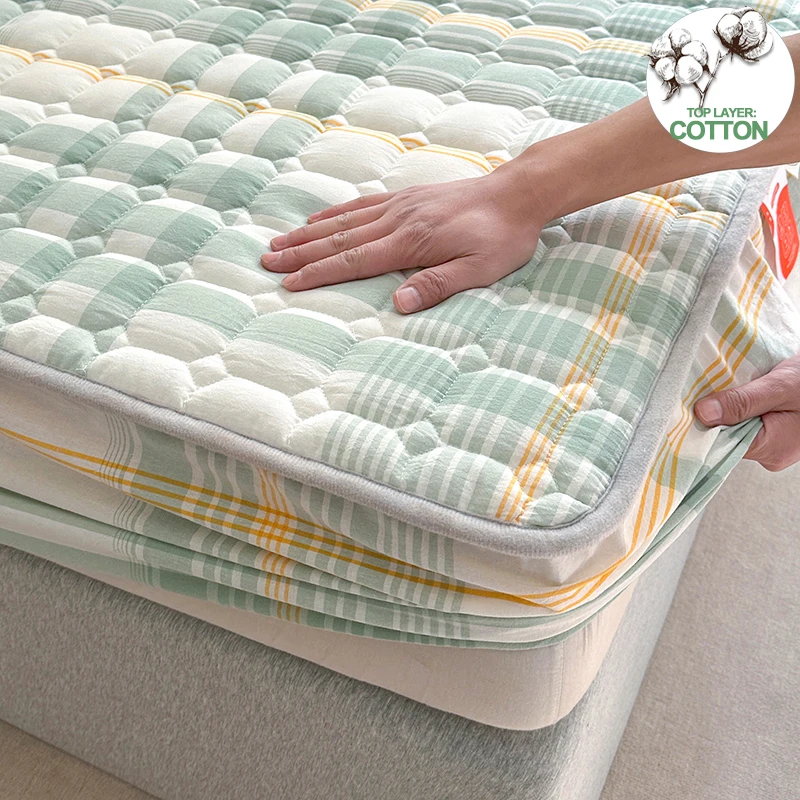 

1 Piece High-Quality Mattress Protector - Antibacterial Mattress Cover, Hypoallergenic Fitted Sheet, Fits 5-28cm Deep