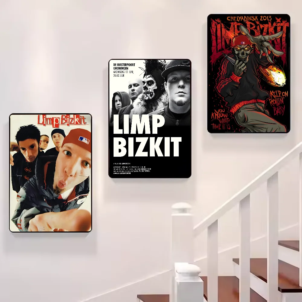 L-Limp Band Bizkit Poster HD Seni Dinding Lengket Tahan Air Rumah Ruang Tamu Kamar Tidur Bar Dekorasi Estetika