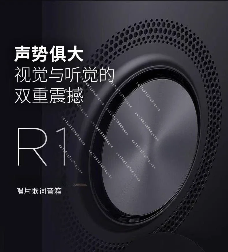 R1 Record Lyrics Speaker Vinyl Floating Subtitles Bluetooth Stereo Home Living Room Stereo Denmark