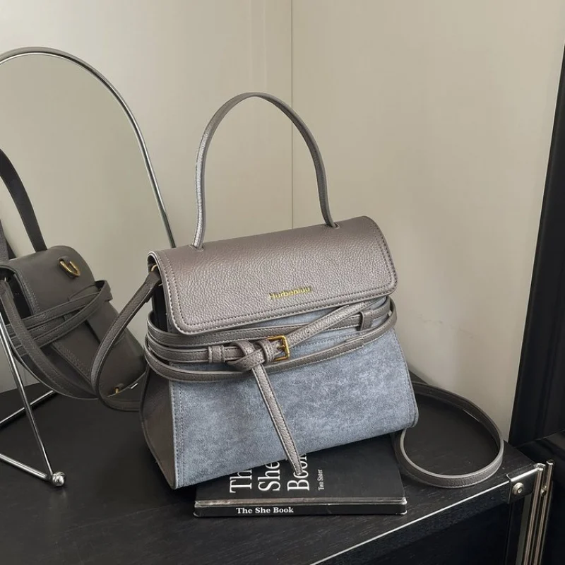 

Женская сумка через плечо премиум-класса из кожи с точечным принтом и Берлинским повседневным винтажным аккуратным легким эффектом ​