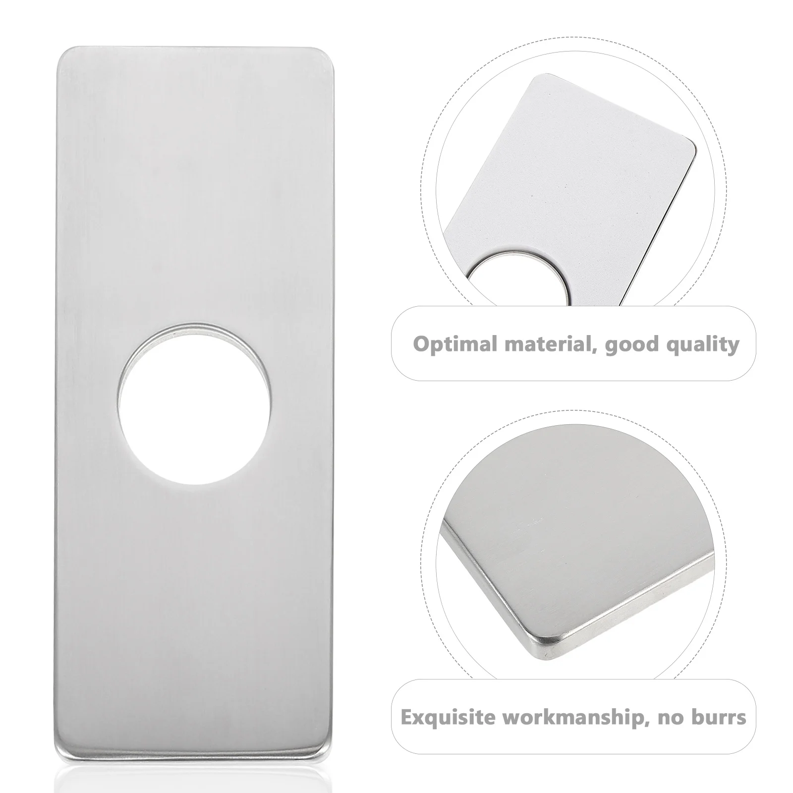 2 قطعة 4 بوصة Escutcheon لوحة حوض الفولاذ المقاوم للصدأ غطاء العملي ديكور مطبخ المنزل صنبور لوحة الحنفية Escutcheon