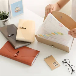 6 Colors B5 File Folder Document Bag File Storage Bags 13 Pockets Multifunction Card Holder Organizer Bill Expanding Folder