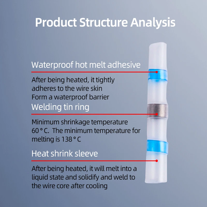 100pcs/200pcs/300pcs/400pcs/600pcs Wire Harness Protection 3:1  Heat-Shrink Tubing -55~125℃ For Cable Repair