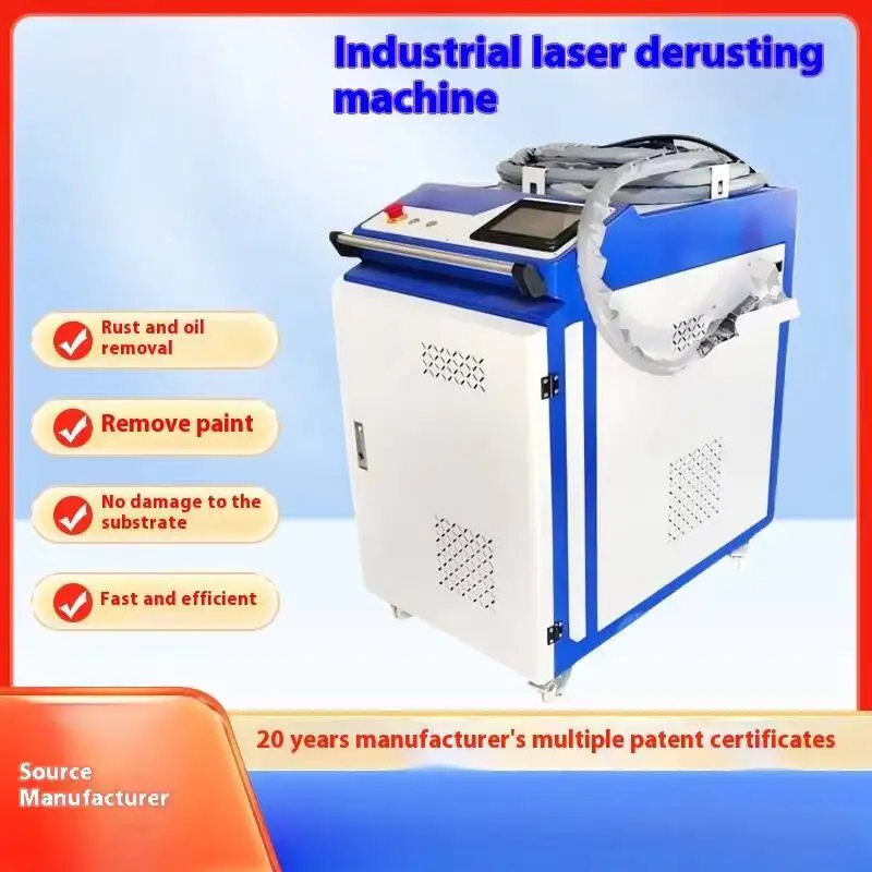 Efficient Handheld Metal Reinforcement Mold Surface Cleaning Rust Removal Oxidation Scale Industrial Laser Rust Removal Machine