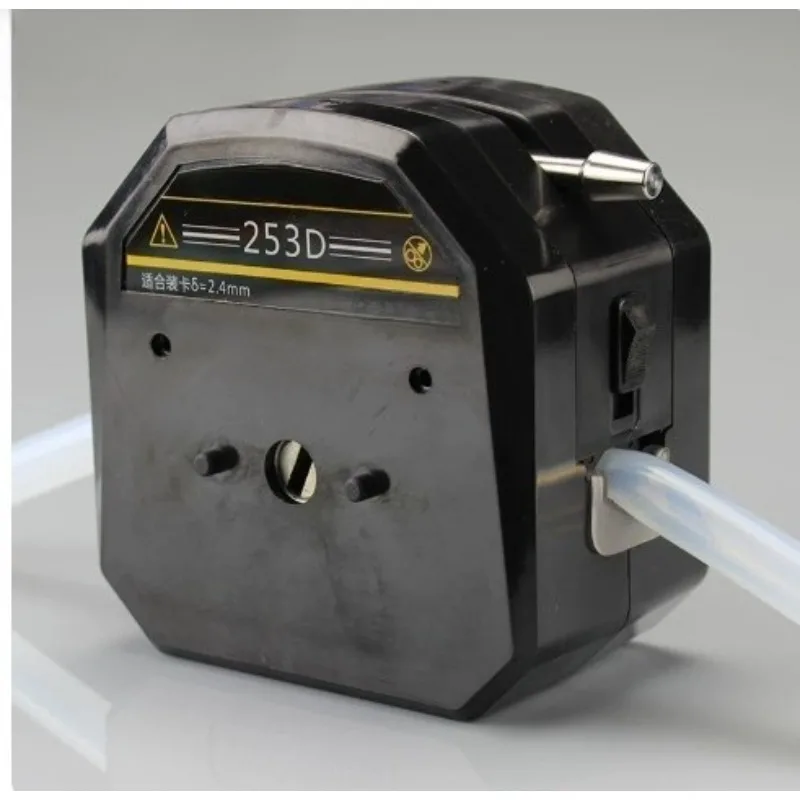 253D Peristaltic Pump Head, Small Metering Dispensing Pump Head for Laboratory Liquid Transfer Dosing Equipment