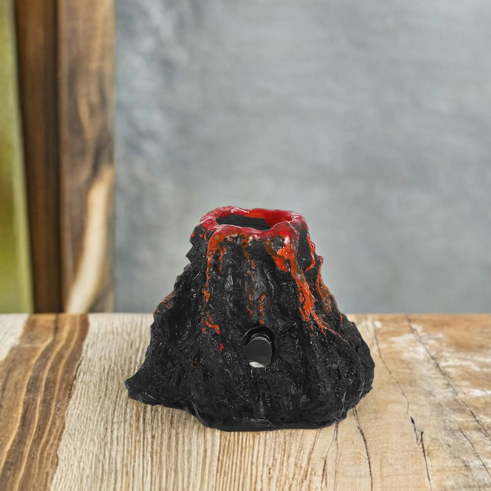 Lot de 2 sculptures de volcan en résine pour micro-paysages et bonsaïs, éruption volcanique réaliste, décoration de mini-jardin, terrarium de table
