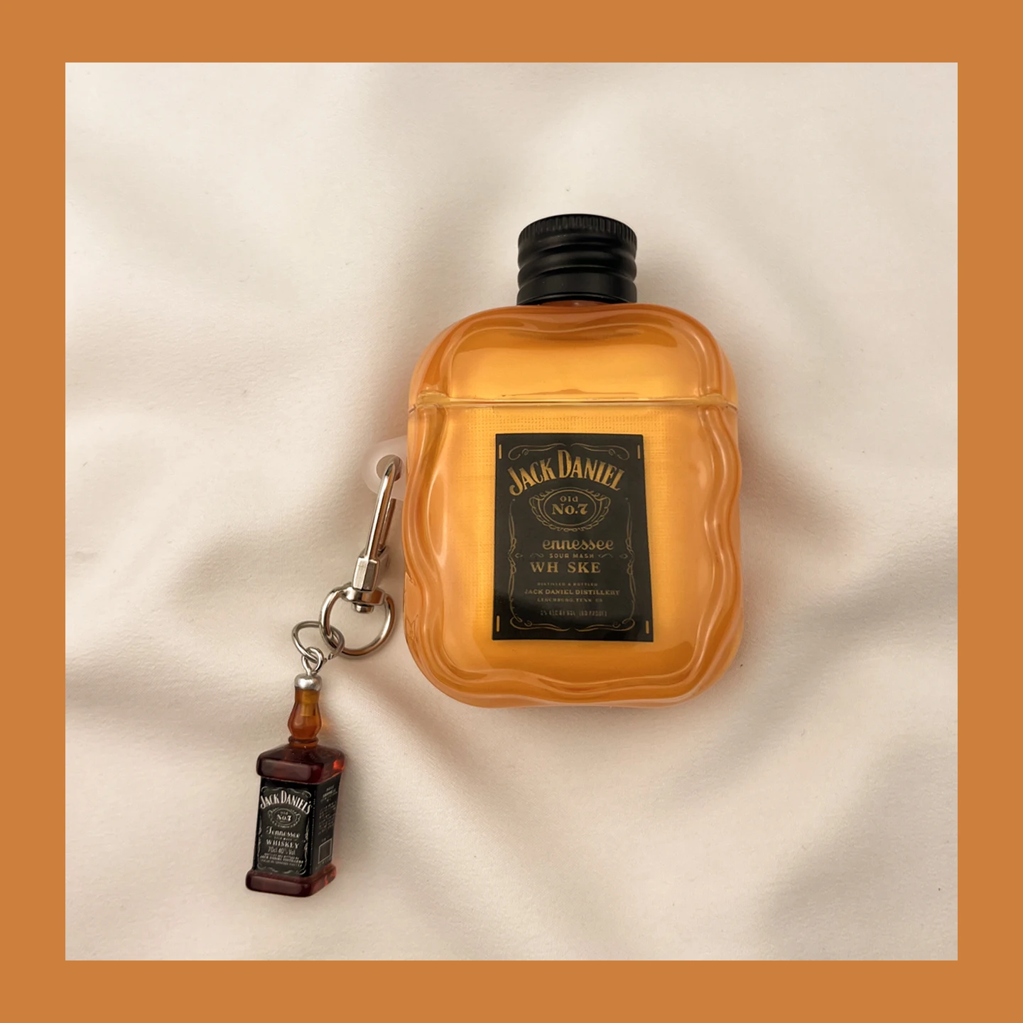 Ins الإبداعية ثلاثي الأبعاد غطاء زجاجة ويسكي Airpods 3 4 2 1 Pro 3 Pro2 سماعة واقية سماعة لاسلكية تعمل بالبلوتوث غطاء