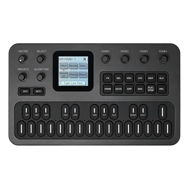 ABSY M-VAVE FM Synthesizer With MIDI Keyboard Built-In Speaker Outdoor Music Production