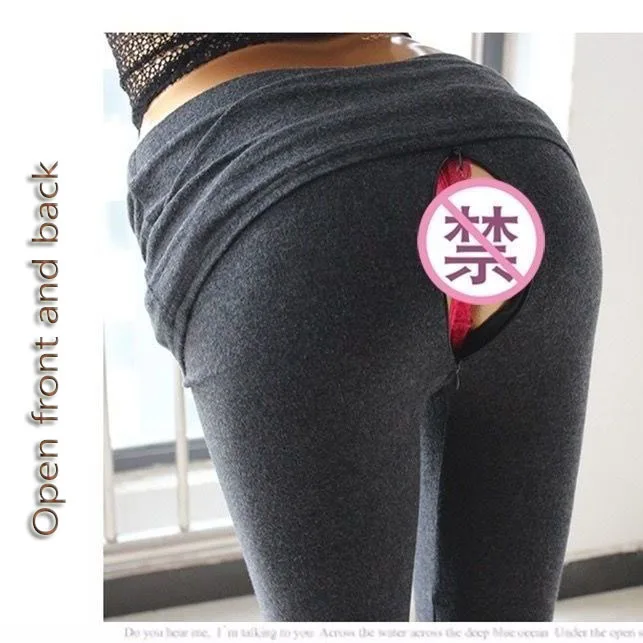 Perzik Fitness Broek Vrouwen Nauwsluitende Vrouwen Sport Broek Hoge Taille Heup Handig Broek Outdoor Sex Open seat Broek Yoga Broek