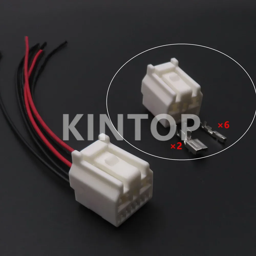 1 Set 8 Pins 6098-2103 AC Assembly Automobile Steering Power Socket Automotive Pin Connector Car Wire Cable Plug