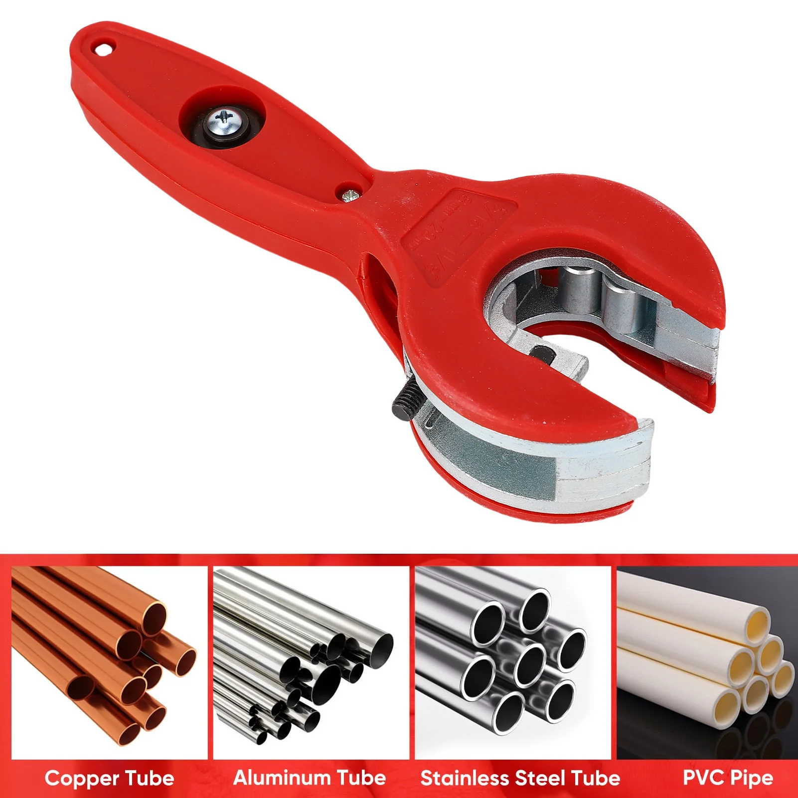 

Набор труборезов Набор труборезов 8-29 мм Диапазон резки Трудосберегающий труборез с храповым механизмом с инструментом для снятия заусенцев и разверткой для труб