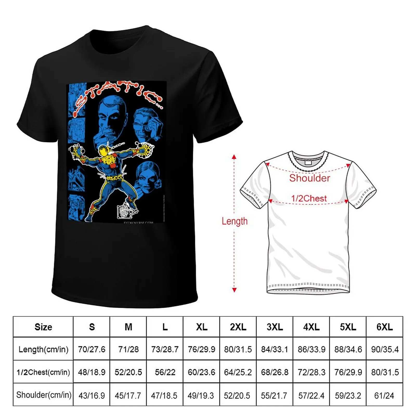 Static - color T-Shirt Urban Style Print T-Shirt