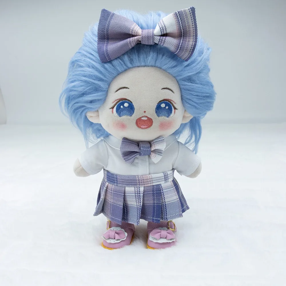 

1 set Mini Sweet Girls Doll JK Skirt Lovely Kawaii Cute Mini Plush Doll JK Skirt Colorful Cute Cotton Doll Clothes JK Skirt