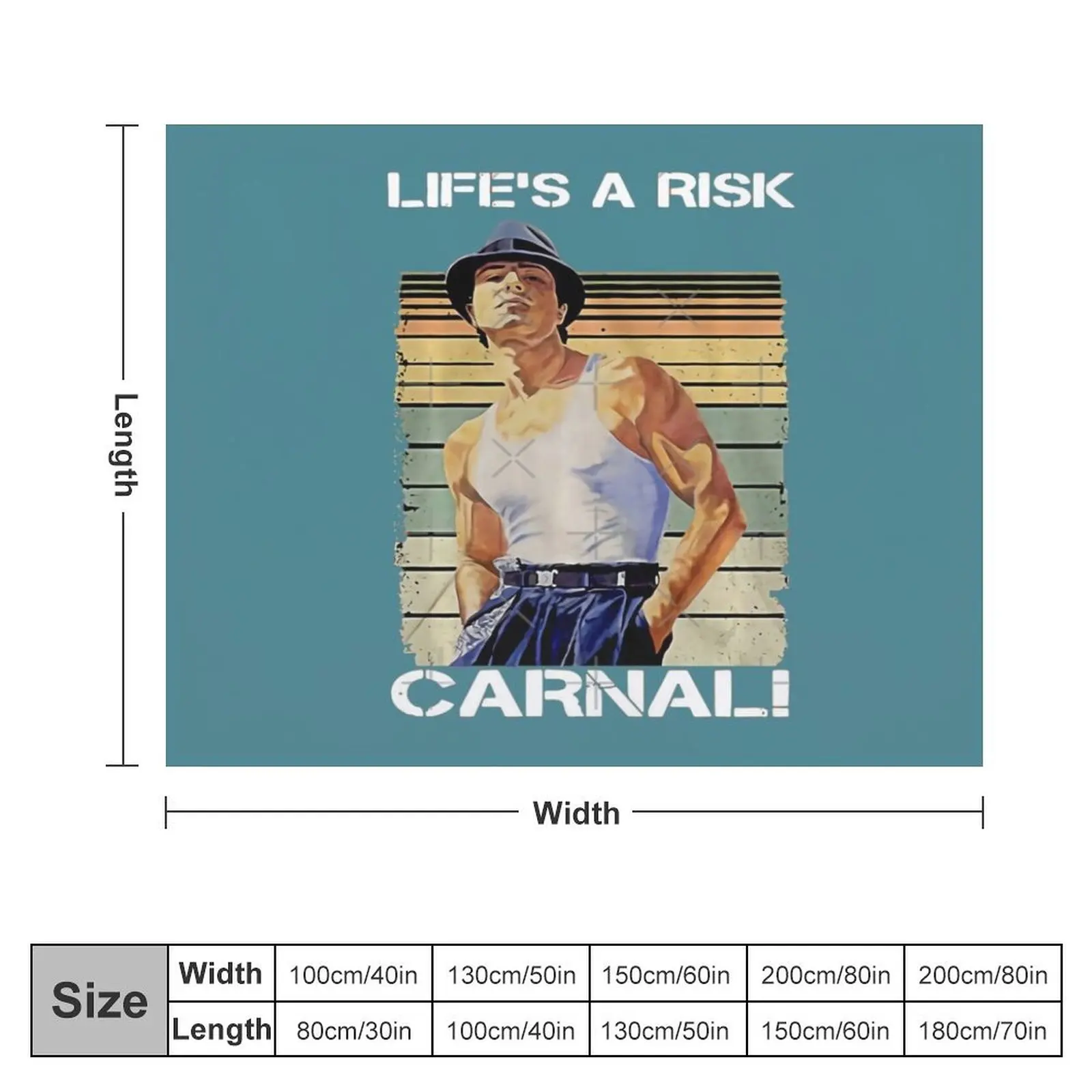 Life's A Risk C.Ar.Na.L Vintage Blood In Blood Out Inspired Throw Blanket decorative Quilt Decorative Sofa Blankets