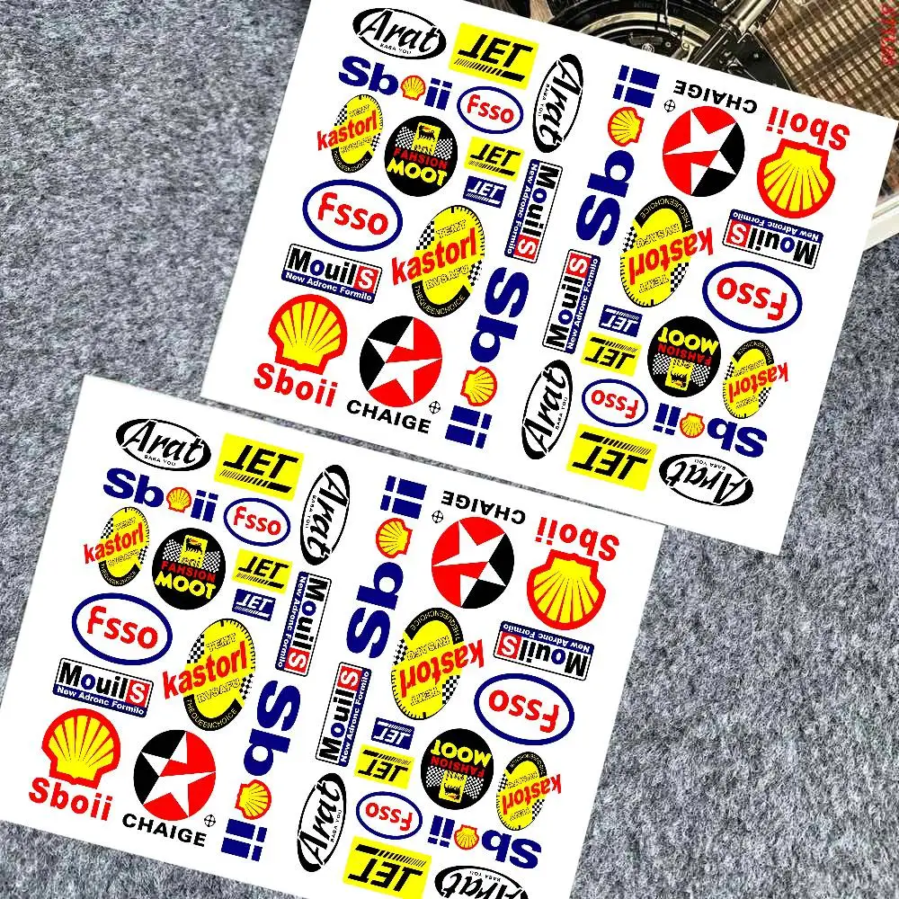 

Shell Racing Off-road Sponsorship Stickers For Kids Graffiti Skateboard Laptop Water Bottle Motorcycle Kawaii Sticker Toy Decals