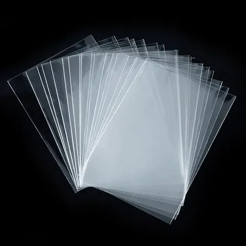 Bilashmart 100pcs 65*90mm/61*88mm Card Sleeves Card Protectors Perfect Size for Football Card, Sport Card, MTG Card Collection Card Storage
