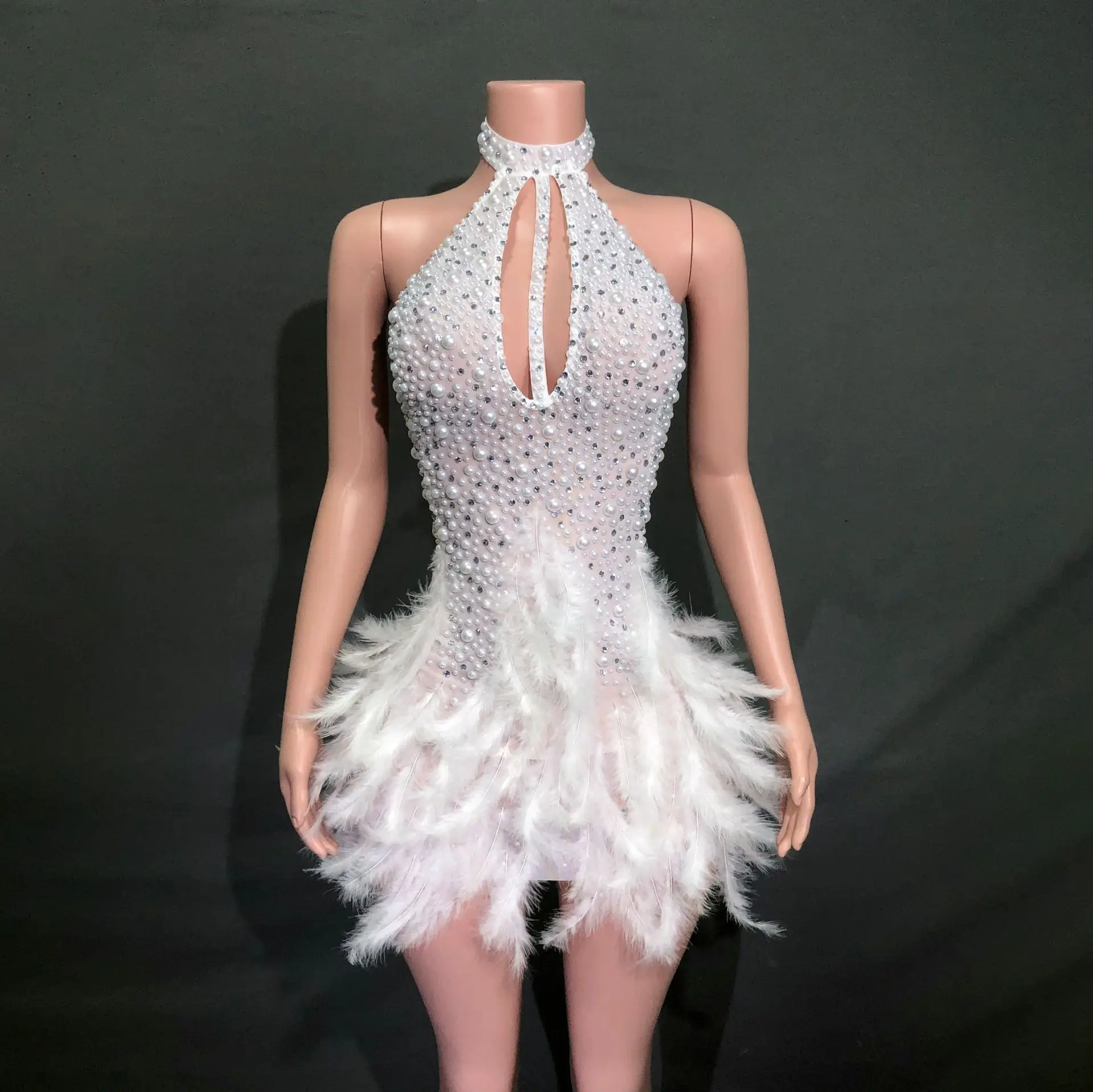 

Performance Clothes Nightclub DJ Singer Stage Performance Sexy Host Stage Performance Dress Vestido De Gala Noche Mujer Elegante