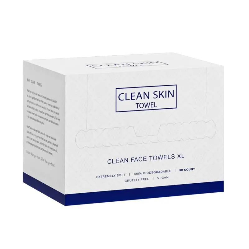 50Pcs/Box Disposable Face Towel Facial Cleansing Makeup Remover Dry Beauty Skincare Travel Pack For Daily Use