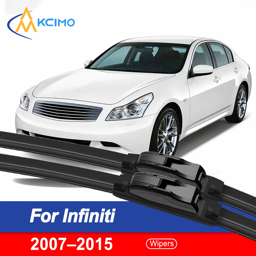 

Refined Clear Sight Wipers for Infiniti G35 G37 V36 2007–2015 Aerodynamic Low Noise Streak-Free