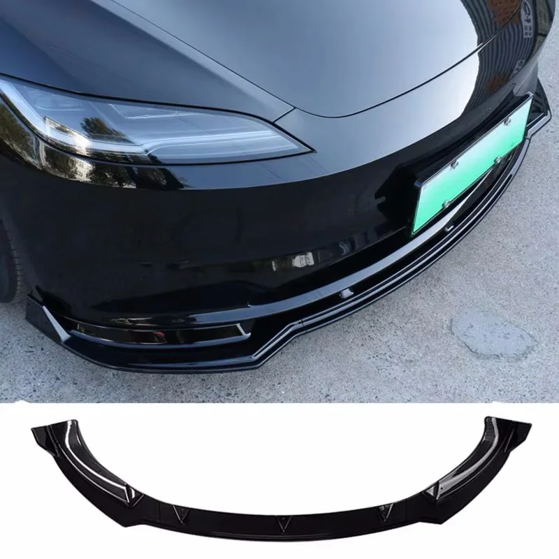 Diffusore paraurti labbro anteriore per Tesla Model Y 2021-2023 2024 deflettore Chin Guard Trim Styling Cover Body kit