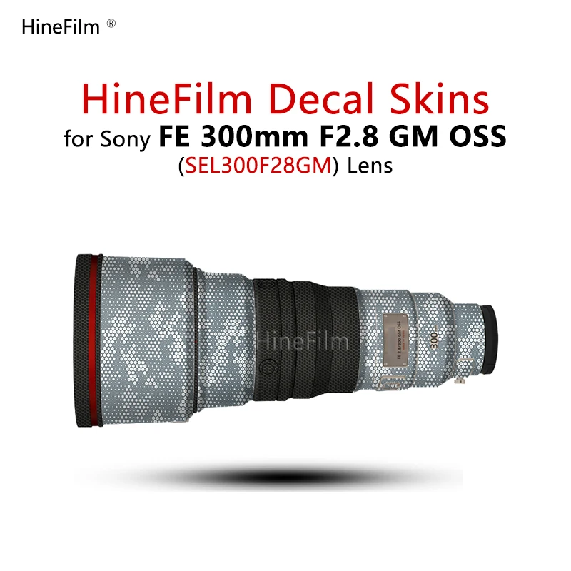 

Hinefilm Lens Sticker for Sony FE300 F2.8 Warp Cover For Sony FE 300mm F2.8 GM OSS Lens Skin SEL300F28GM 300GM Sticker 300F2.8