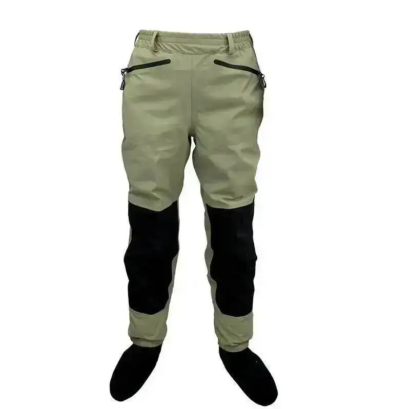 3-warstwowe oddychające wodoodporne wodery wędkarskie Fly Fishing Waist Waders Stockingfoot High Pant Wader Durable Duck Hunting Wading Pants