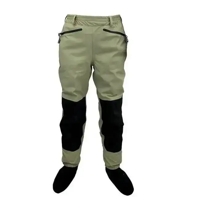 3-warstwowe oddychające wodoodporne wodery wędkarskie Fly Fishing Waist Waders Stockingfoot High Pant Wader Durable Duck Hunting Wading Pants
