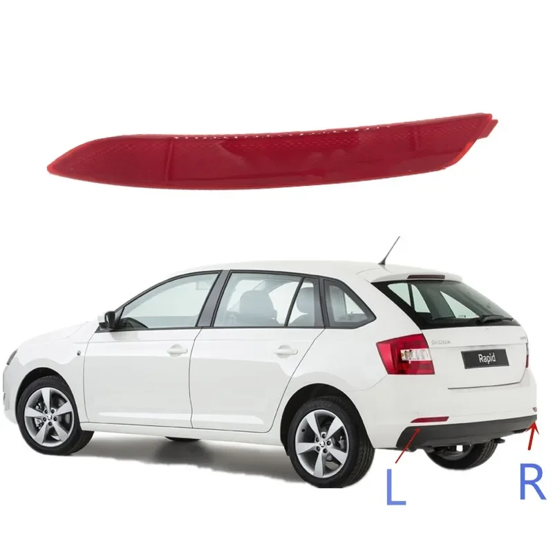 Światła reflektorów tylnego zderzaka dla Skoda Rapid Spaceback 2013-2019 światła stopu ostrzegawczy Stop