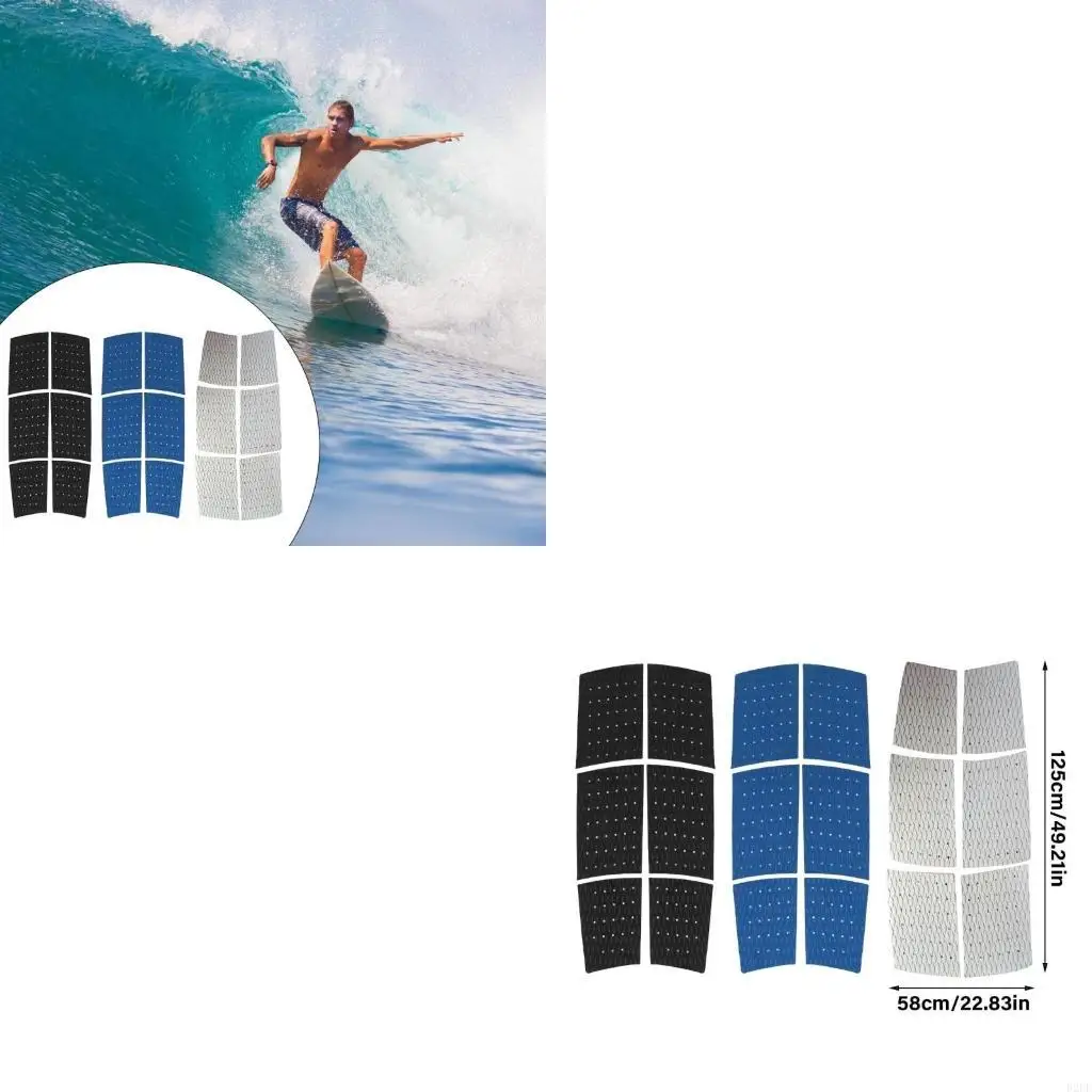 

6 листовой палубной прокладки для подставки для подставки вверх по паддлбордам для серфинга, набор для серфинговой площадки для